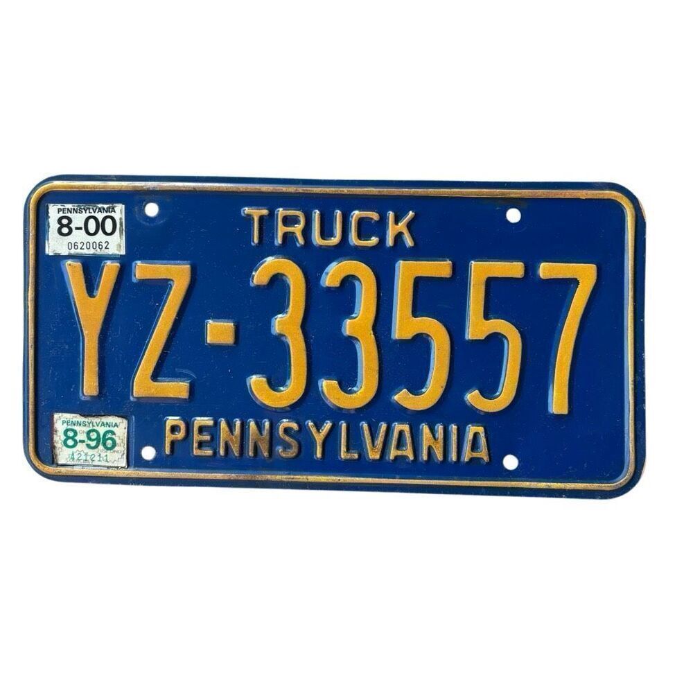 Pennsylvania Truck 2000 License Plate YZ-33557